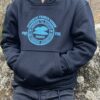 Pull noir avec logo bleu enfant - Creuse ta Route - look Creuse