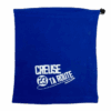 Cache-cou bleu en tissu polaire, certifié OEKO-TEX®, avec logo Creuse ta Route – accessoire chaud et léger à porter au quotidien, disponible sur l’e-shop Creuse ta Route