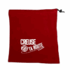 Cache-cou rouge en tissu polaire, certifié OEKO-TEX®, avec logo Creuse ta Route – accessoire chaud et léger à porter au quotidien, disponible sur l’e-shop Creuse ta Route