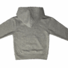 Sweat à capuche enfant gris chiné mixte Creuse ta Route – coupe droite, logo sérigraphié, coton certifié OEKO-TEX®, vêtement confortable et durable pour enfant - envers