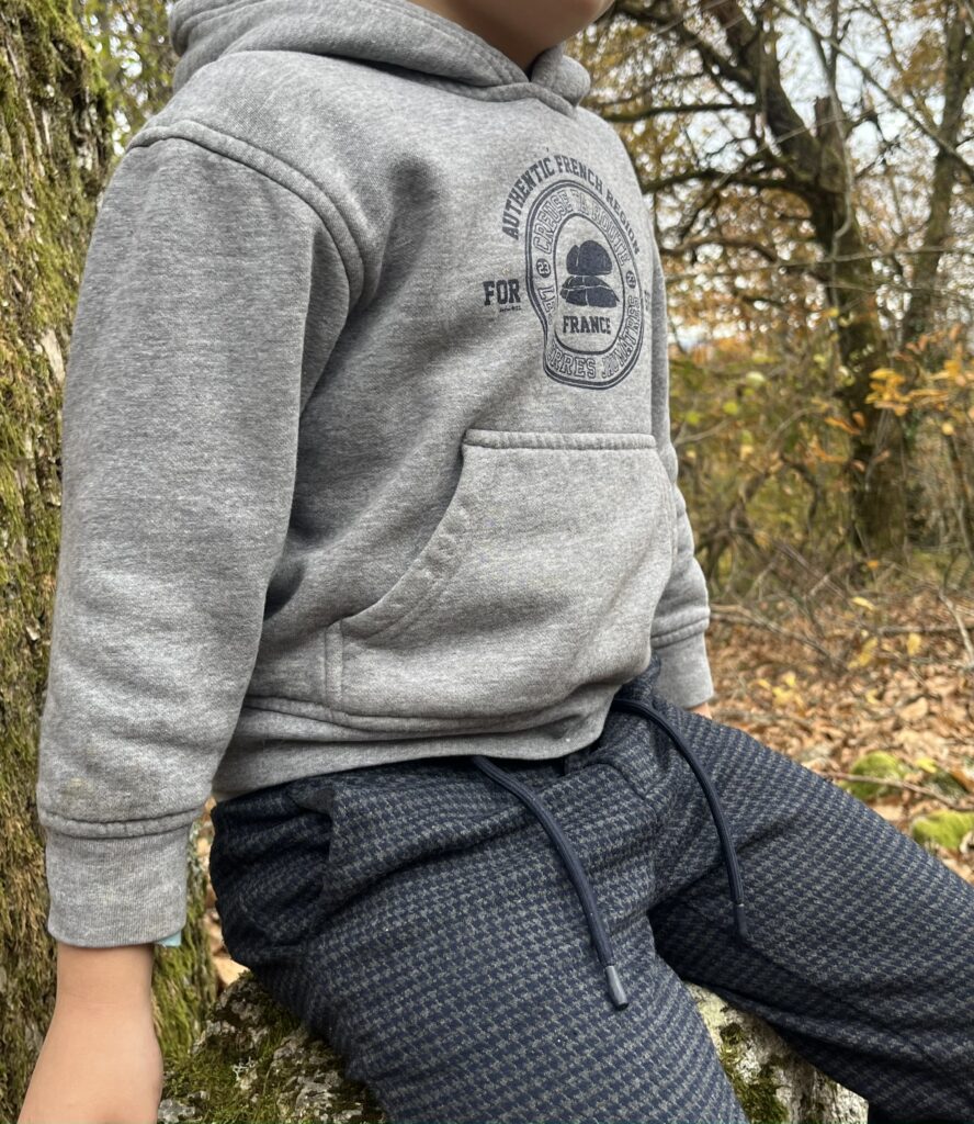 Pull à capuche gris enfant - Creuse ta Route- eshop vêtements et accessoires identité Creuse