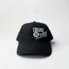 casquette adulte, coloris noir, visière courbée, taille réglable, modèle mixte, logo Creuse ta Route brodé, accessoire confortable et léger, disponible sur l’e-shop Creuse ta Route