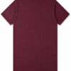 t-shirt bordeaux, col rond, coupe droite, envers, mixte, coton certifié OEKO-TEX®, – vêtement confortable pour adulte, disponible sur l’e-shop Creuse ta Route